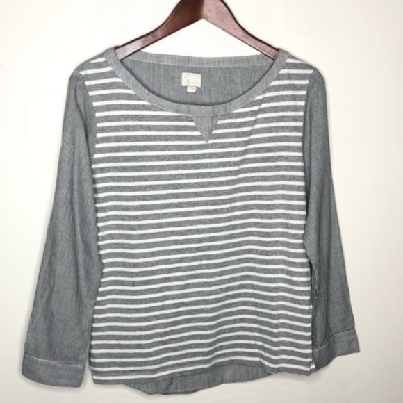 ANTHROPOLOGIE Postmark Conductor Stripe Top - Picture 4 of 12